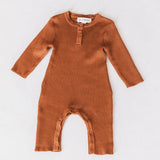 Camel Knit Long Sleeve Infant Bodysuit