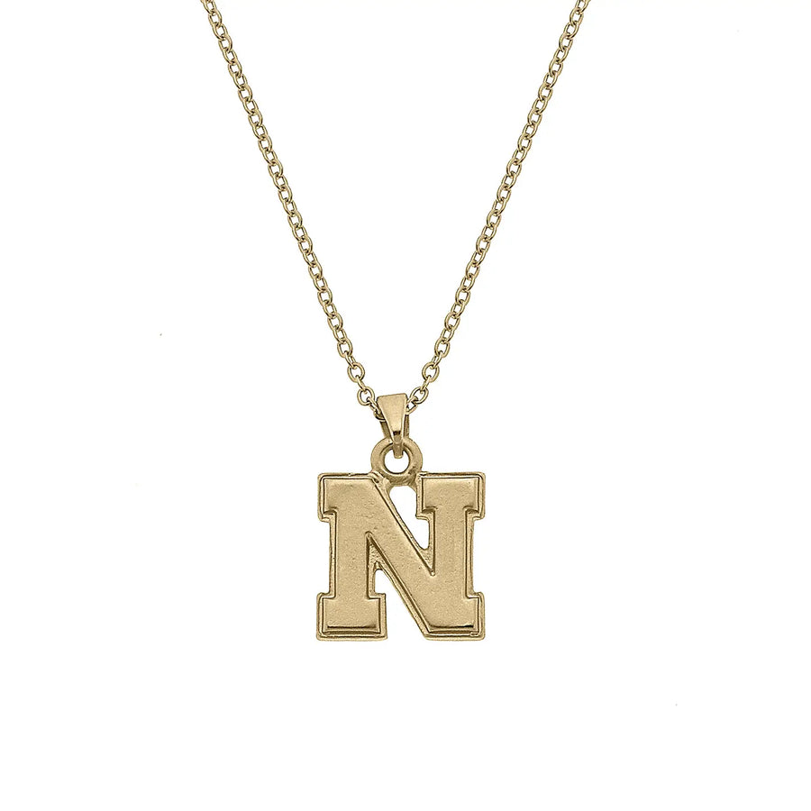Nebraska 24k Gold Pendant Necklace