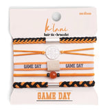 Orange & Black Gameday Hair Tie Set
