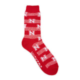 Nebraska Huskers Gameday Striped Sock