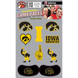 Iowa Hawkeyes Game Face Temporary Tattoo