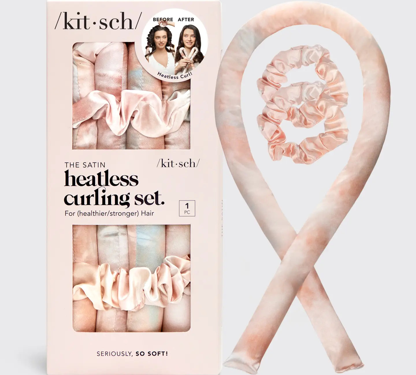 Satin Heatless Curling Set
