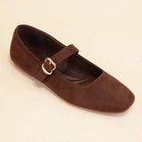 Charlotte Buckle Strap Flats