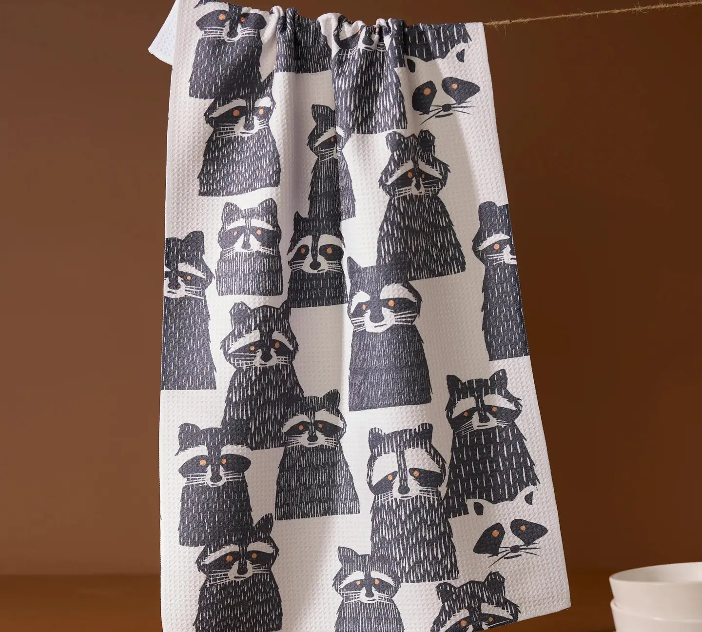 Geometry Neutral Tea Towel 18"x30"