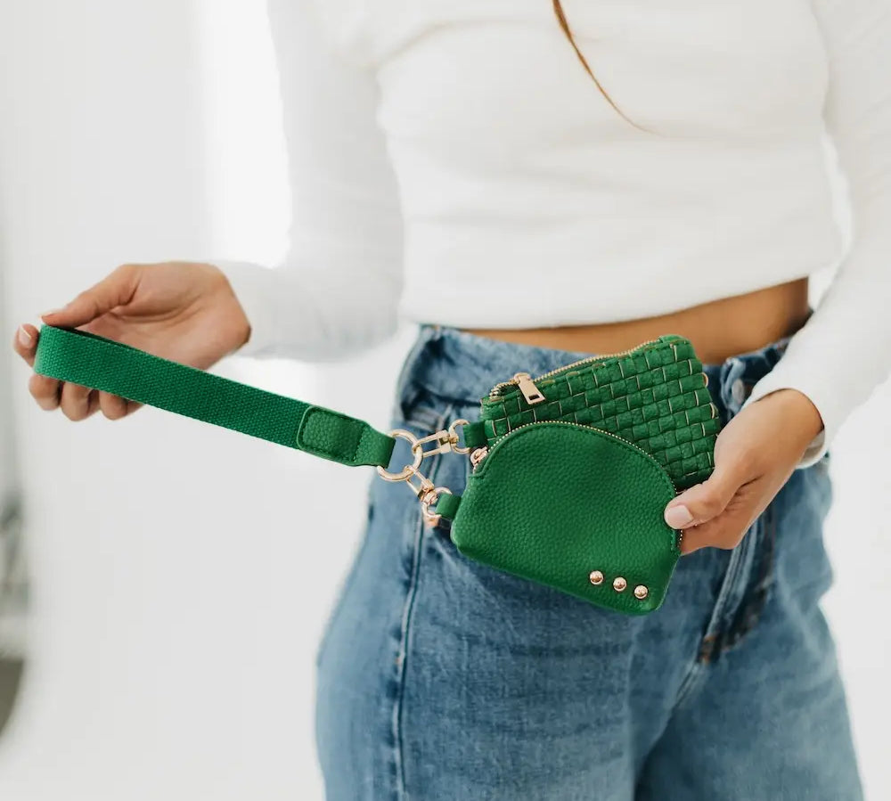 Wonderlust Woven Dual Wristlet