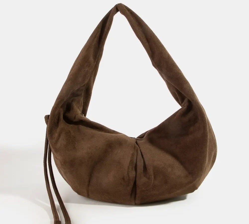 Suede Baggy Hobo Bag