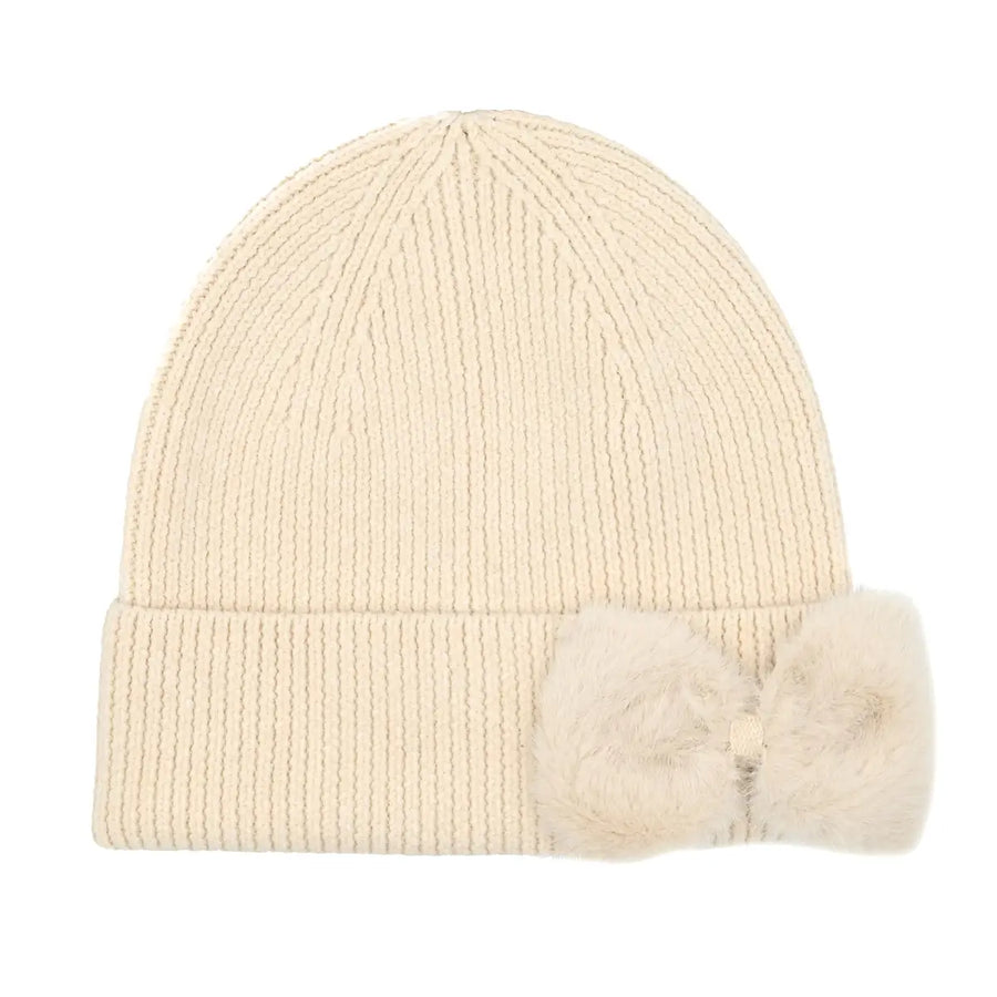 CC Faux Fur Ribbon Beanie