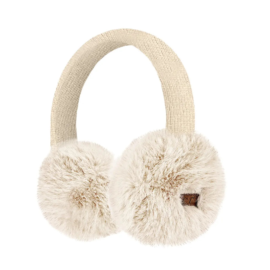 CC Faux Mink Fur Knit Earmuff