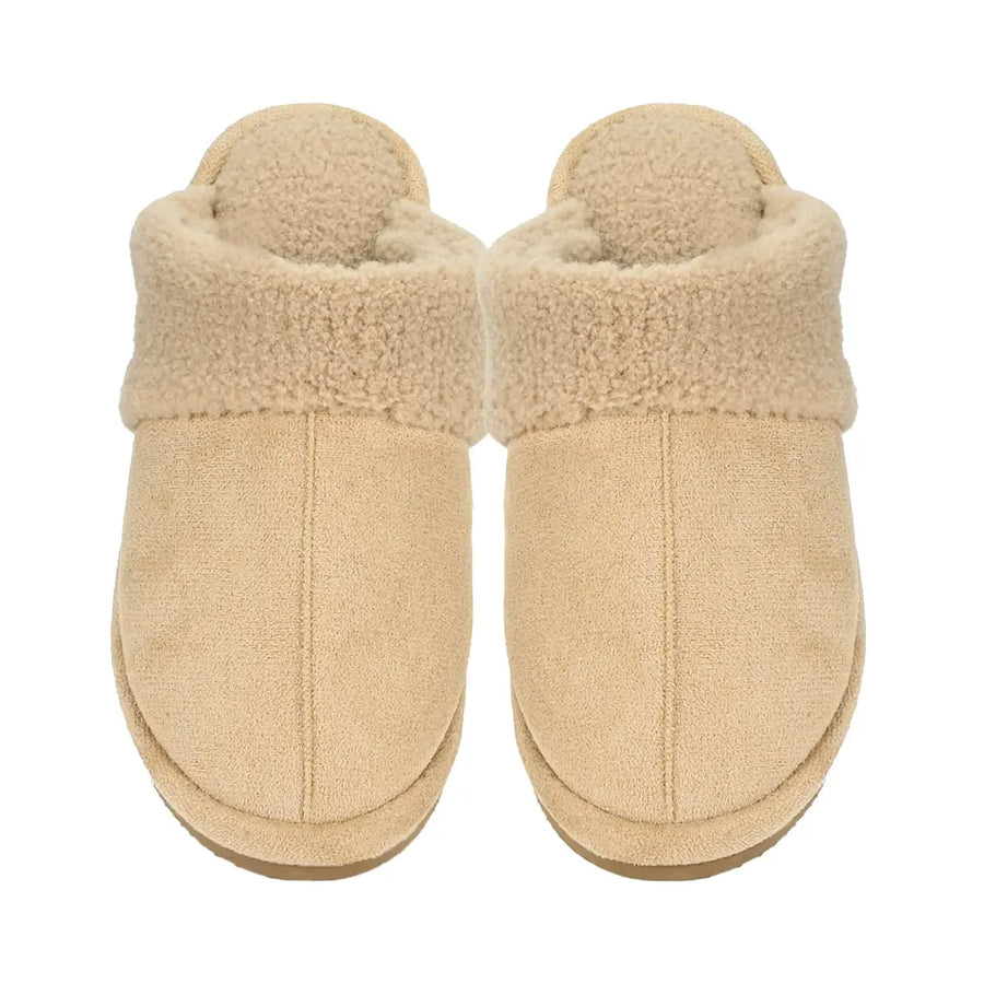 CC Fur Suede Sherpa Slippers