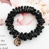 Beaded Pearl Hair Tie Bracelet