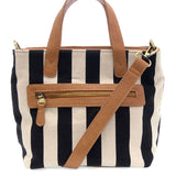 Awning Stripe Mini Canvas Tote Bag