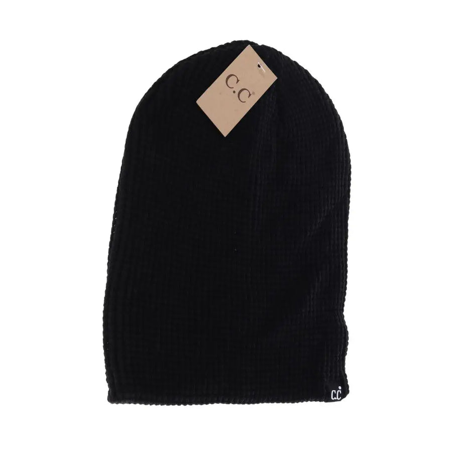 CC Unisex Waffle Knit Slouched Beanie