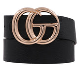 Plus Faux Leather Buckle Belt