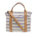 Pencil Stripe Canvas Tote