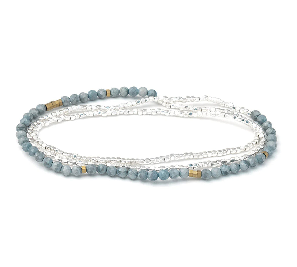 Delicate Stone Wrap Bracelet