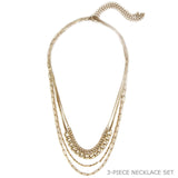 Brooklyn Four Chains Necklace Set of 3