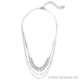Brooklyn Four Chains Necklace Set of 3