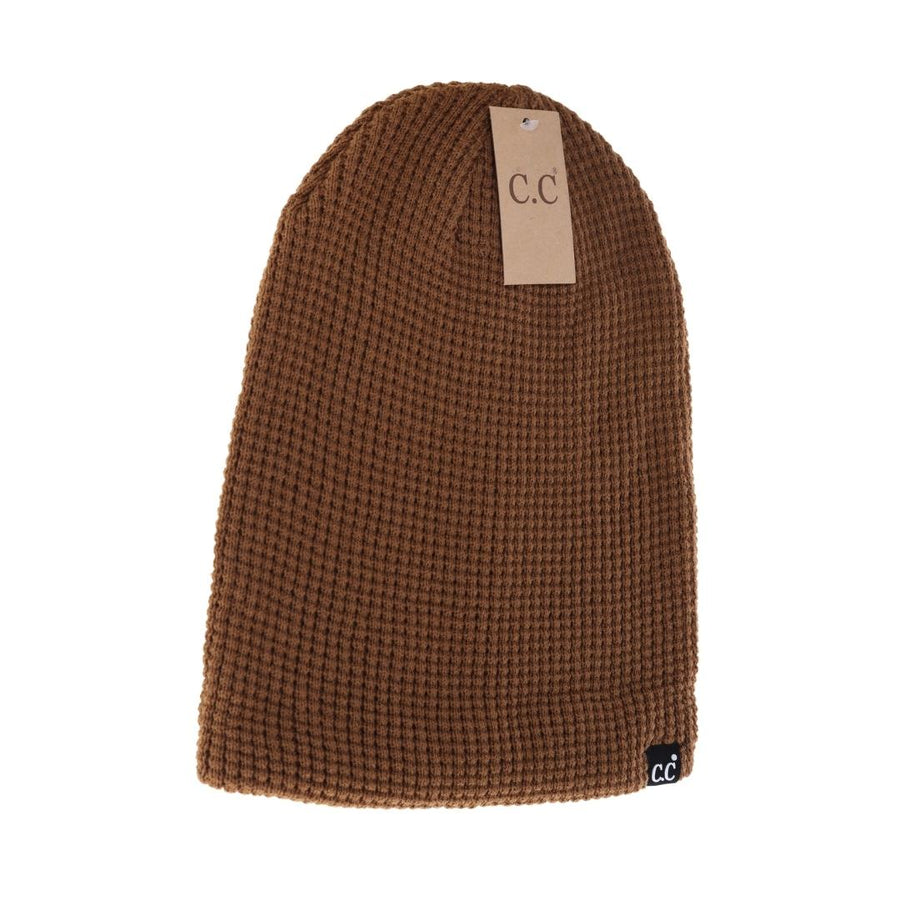 CC Unisex Waffle Knit Slouched Beanie