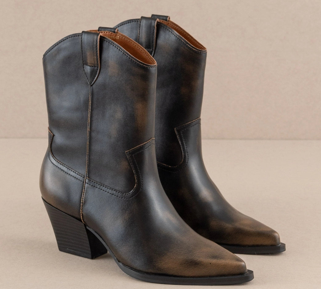 The Ames Cowboy Booties