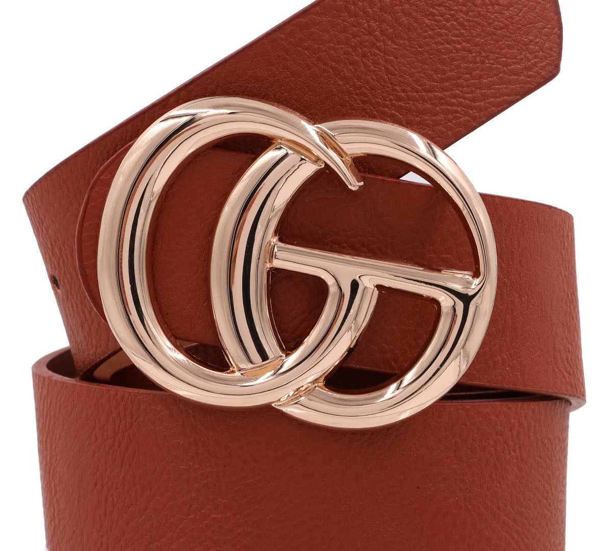 Plus Faux Leather Buckle Belt