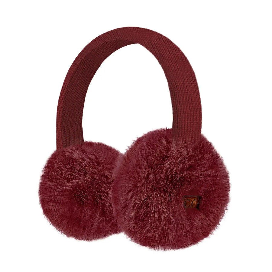 CC Faux Mink Fur Knit Earmuff