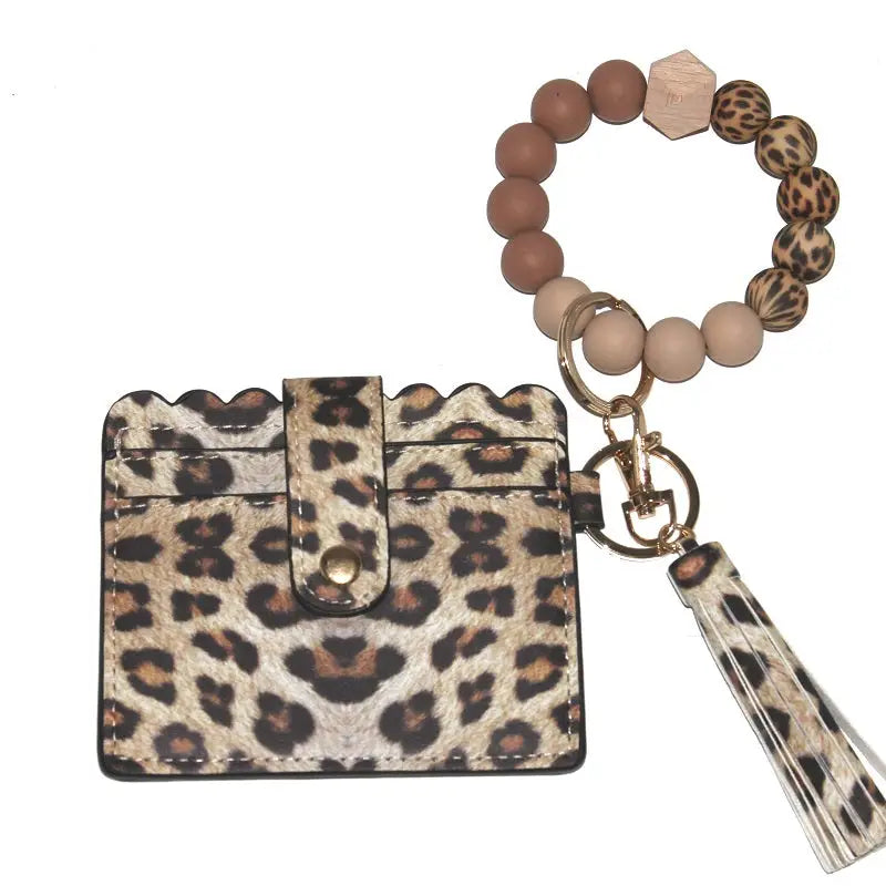 Leopard Pattern Wristlet