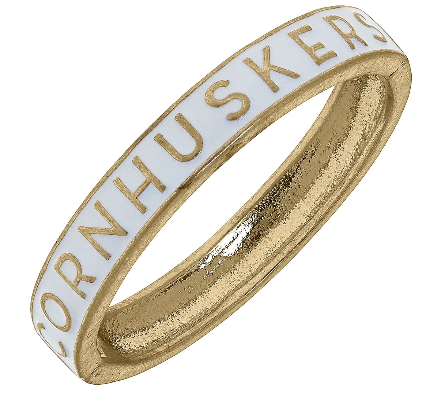 Nebraska Husker Enamel Bangle