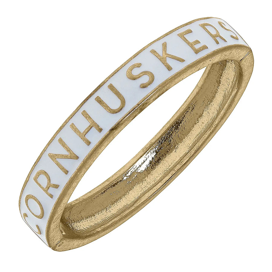 Nebraska Husker Enamel Bangle