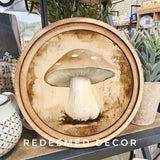 Round Mushroom Sign 8"