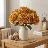 Gold/Brown Hydrangea Stem 13.5"