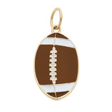 Enamel Football Charm