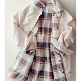 Reversible Plaid Corduroy Shacket