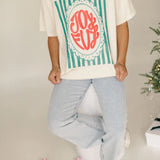 Joyful Stripe Graphic Tee