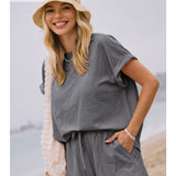 Plus Striped French Terry Top