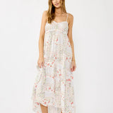 Smocked Spaghetti Strap Tiered Maxi Dress