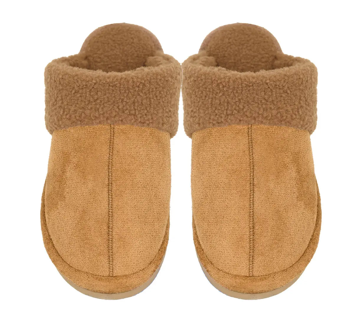 CC Fur Suede Sherpa Slippers