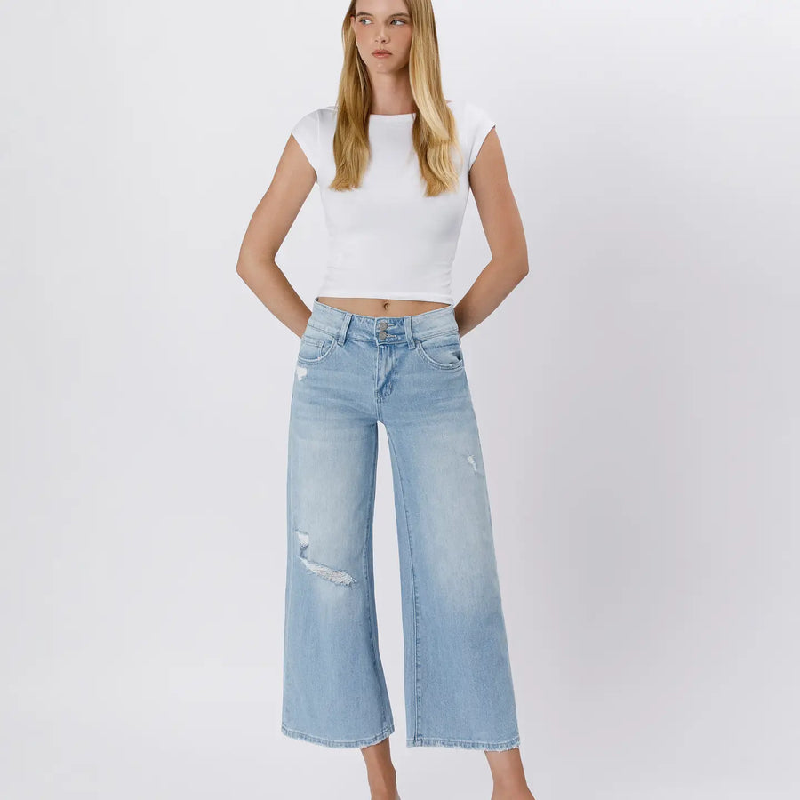 Cava Wide Leg Vervet Jeans