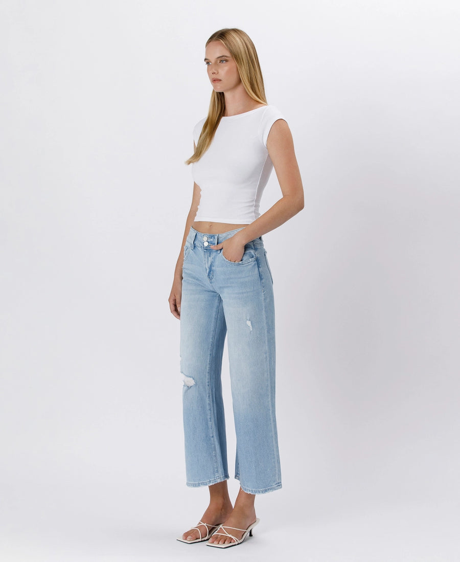 Cava Wide Leg Vervet Jeans