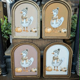 Arch Autumn Goose Sign 6x8"