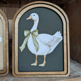 Arched Spring Goose Sign 6x8