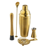 Gold Stainless Steel Bar Kit Set of 5