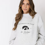 University of Iowa Embroidered Mock Neck