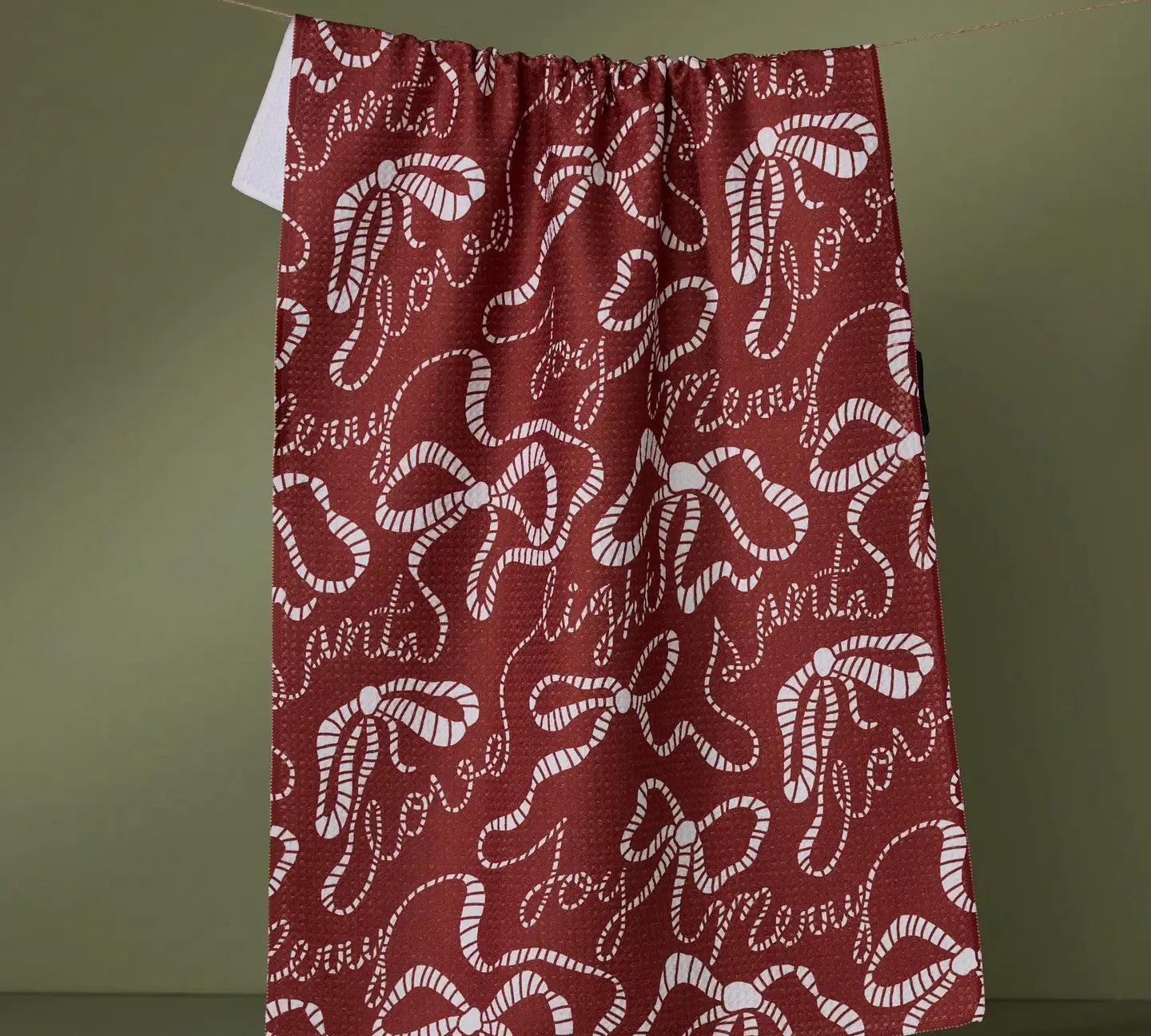 Christmas Geometry Tea Towel 18x30