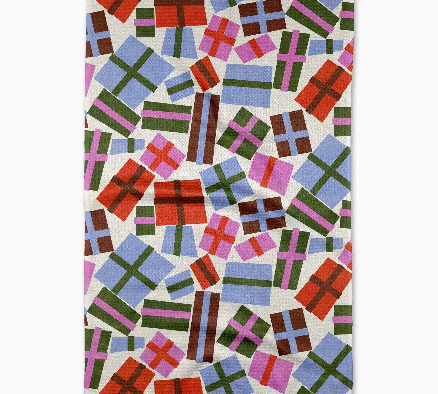 Christmas Geometry Tea Towel 18x30