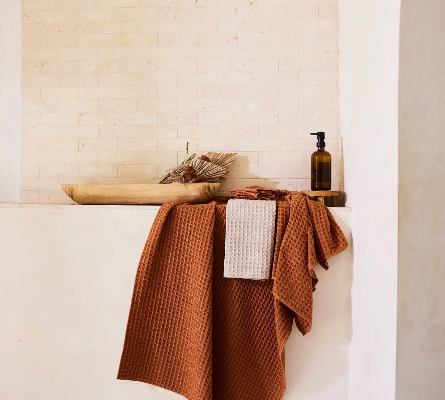Geometry Waffle Washcloth Set