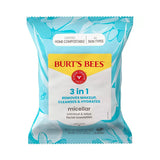 Burt's Bee's 3 in 1 Facial Towelettes 30ct