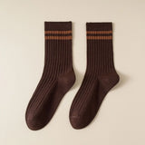 Classic Two Stripe Crew Socks