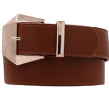 Geometric Faux Leather Belt