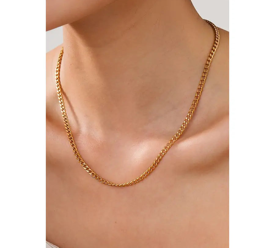 Waterproof Stainless Steel Chain Necklace