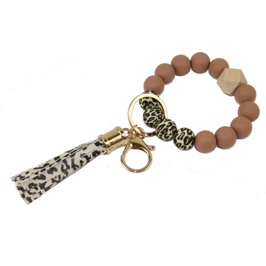 Animal Print Silicone Keychain